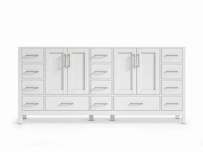 Malibu 80 in. W x 22 in. D Double Sink Bathroom Vanity