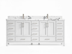 Malibu 80 in. W x 22 in. D Double Sink Bathroom Vanity - photo 1