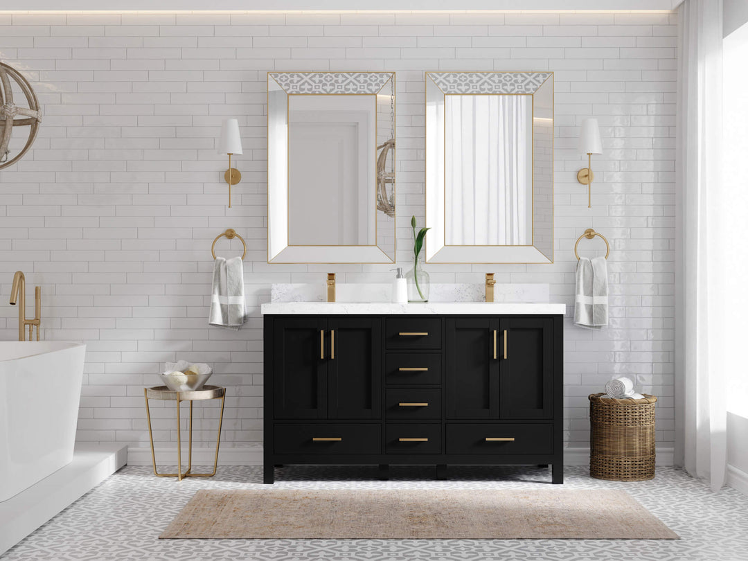 Malibu 60 in. W x 22 in. D Double Sink Bathroom Vanity