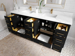 Malibu 84 in. W x 22 in. D Double Sink Bathroom Vanity - photo 3