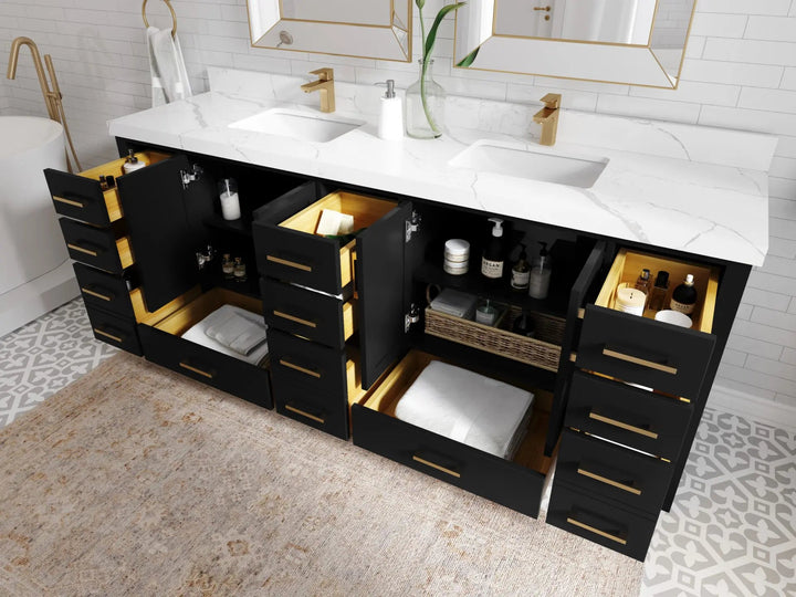Malibu 84 in. W x 22 in. D Double Sink Bathroom Vanity - photo 3