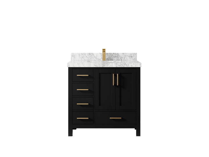 Malibu 36 in. W x 22 in. D Bathroom Vanity Center Sink 2 - photo 19
