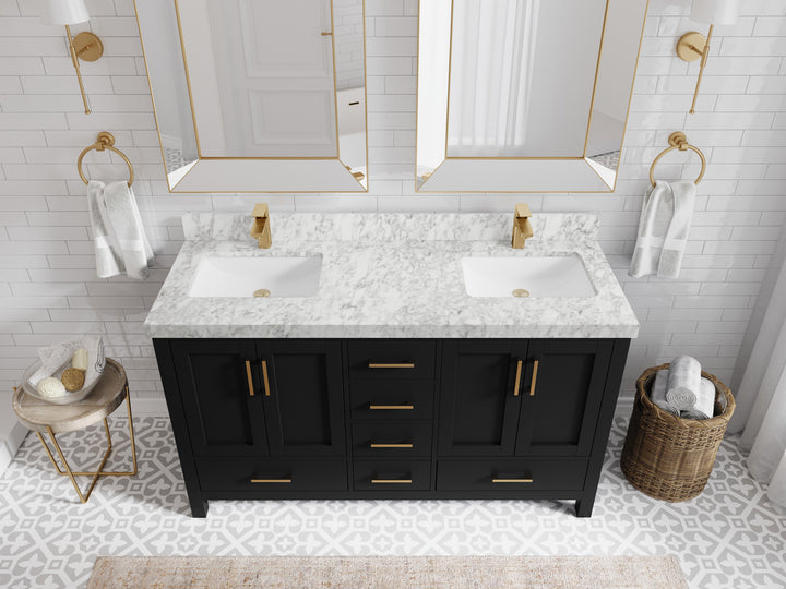 Malibu 60 in. W x 22 in. D Double Sink Bathroom Vanity - photo 10