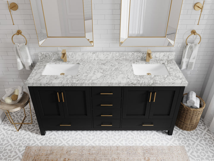 Malibu 72 in. W x 22 in. D Double Sink Bathroom Vanity - photo 13