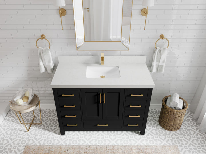 Malibu 48 in. W x 22 in. D Single Sink Bathroom Vanity - photo 12