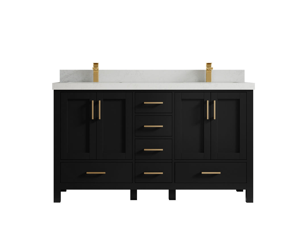 Malibu 60 in. W x 22 in. D Double Sink Bathroom Vanity