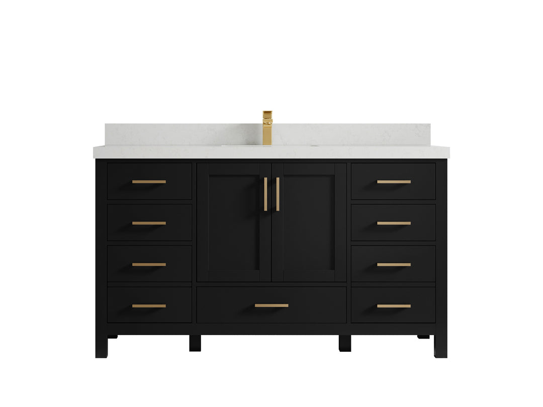 Malibu 60 in. W x 22 in. D Single Sink Bathroom Vanity