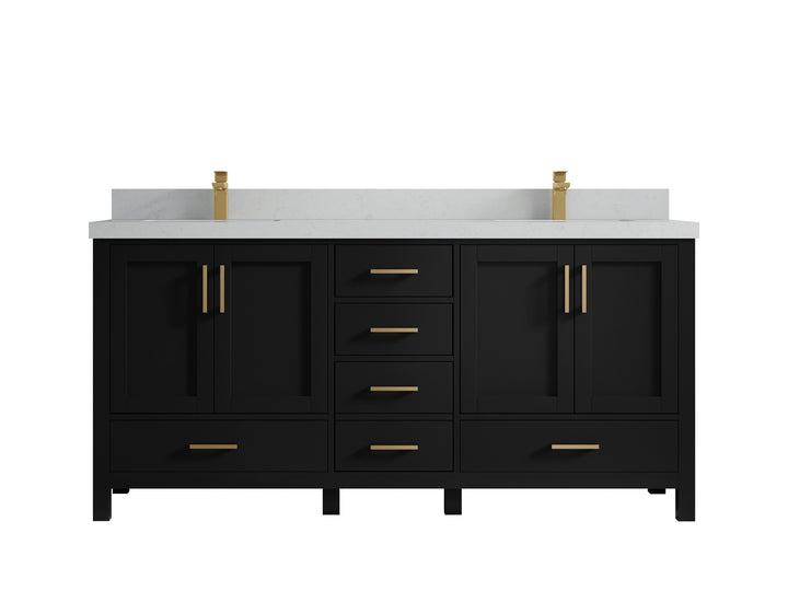 Malibu 72 in. W x 22 in. D Double Sink Bathroom Vanity - photo 12
