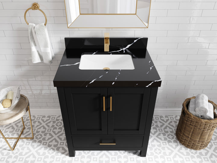 Malibu 30 in. W x 22 in. D Single Sink Bathroom Vanity - photo 8
