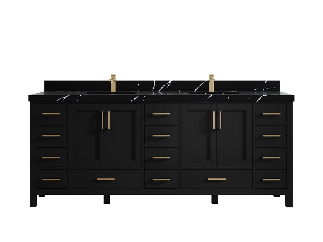 Malibu 84 in. W x 22 in. D Double Sink Bathroom Vanity