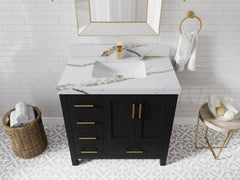 Malibu 36 in. W x 22 in. D with Center Sink Bathroom Vanity - photo 10