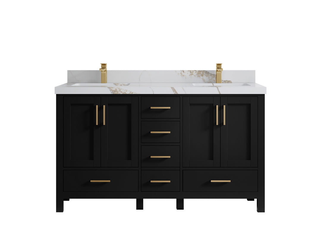 Malibu 60 in. W x 22 in. D Double Sink Bathroom Vanity