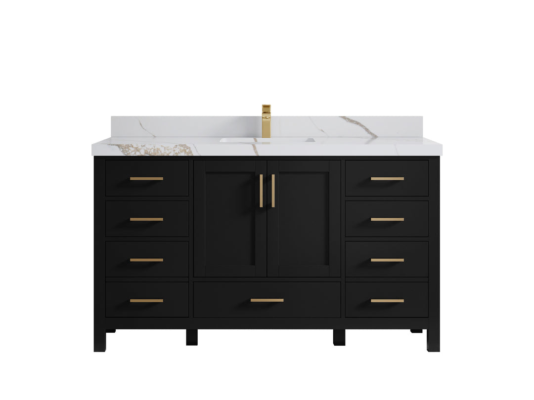 Malibu 60 in. W x 22 in. D Single Sink Bathroom Vanity