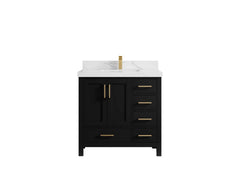 Malibu 36 in. W x 22 in. D Bathroom Vanity Center Sink - photo 1