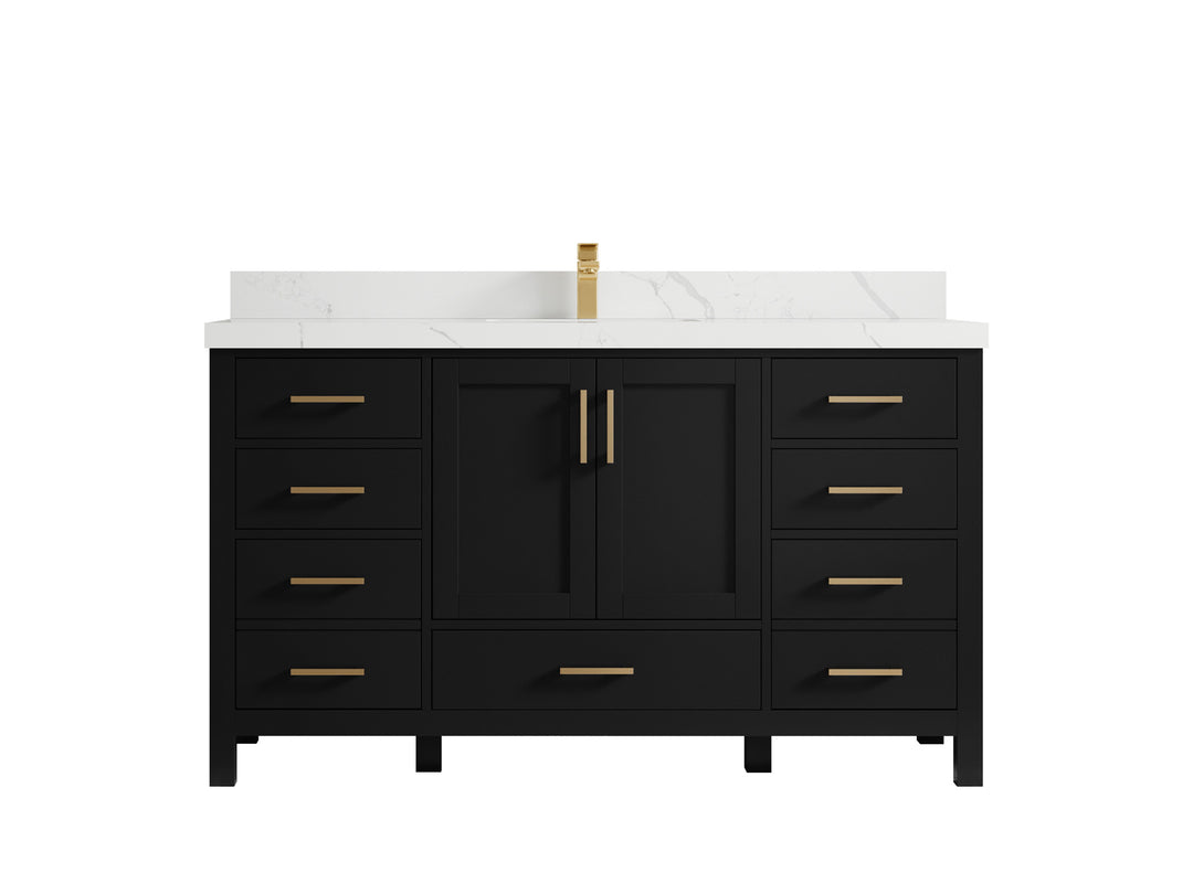 Malibu 60 in. W x 22 in. D Single Sink Bathroom Vanity