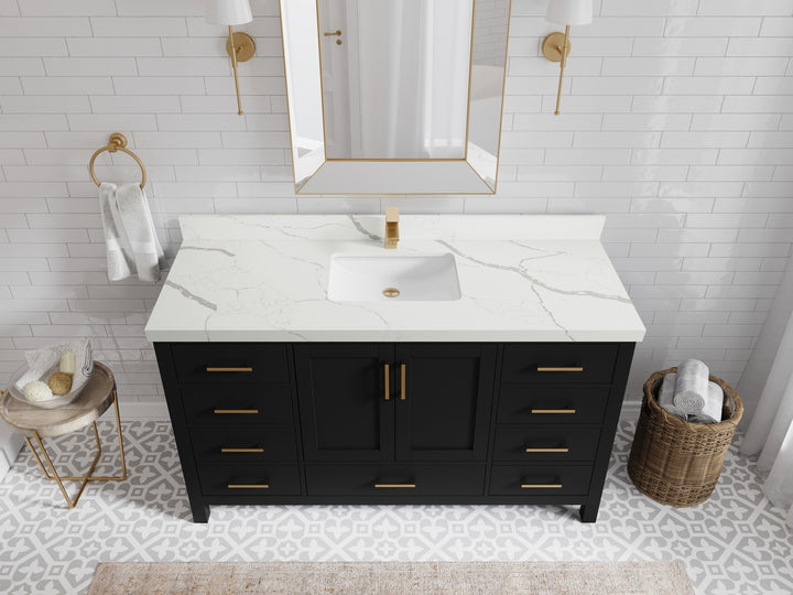 Malibu 60 in. W x 22 in. D Single Sink Bathroom Vanity - photo 16