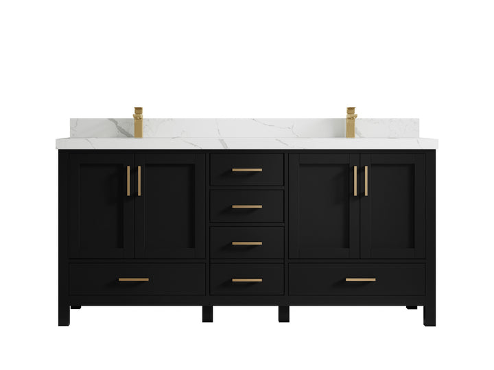 Malibu 72 in. W x 22 in. D Double Sink Bathroom Vanity - photo 16