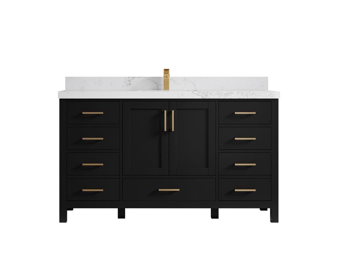 Malibu 60 in. W x 22 in. D Single Sink Bathroom Vanity