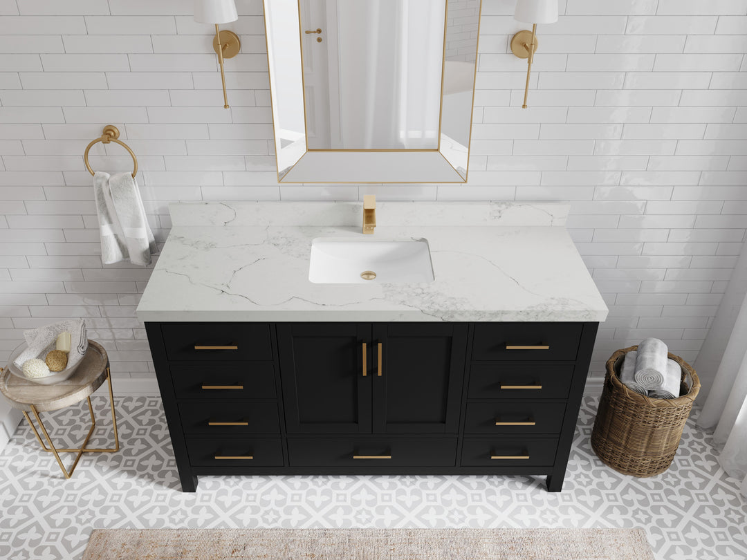 Malibu 60 in. W x 22 in. D Single Sink Bathroom Vanity