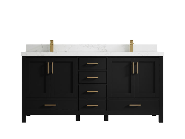 Malibu 72 in. W x 22 in. D Double Sink Bathroom Vanity - photo 18