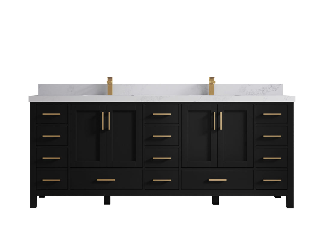 Malibu 84 in. W x 22 in. D Double Sink Bathroom Vanity