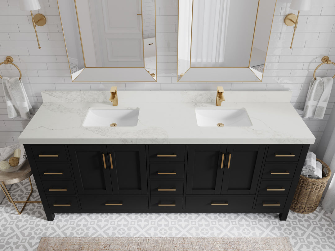 Malibu 84 in. W x 22 in. D Double Sink Bathroom Vanity