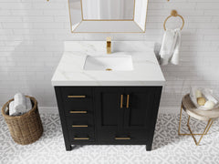 Malibu 36 in. W x 22 in. D with Center Sink Bathroom Vanity - photo 16