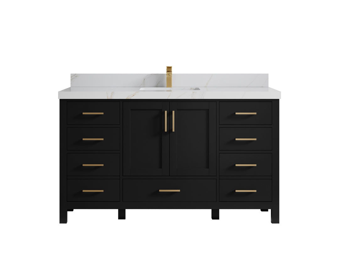 Malibu 60 in. W x 22 in. D Single Sink Bathroom Vanity