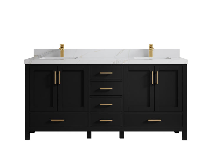 Malibu 72 in. W x 22 in. D Double Sink Bathroom Vanity - photo 20