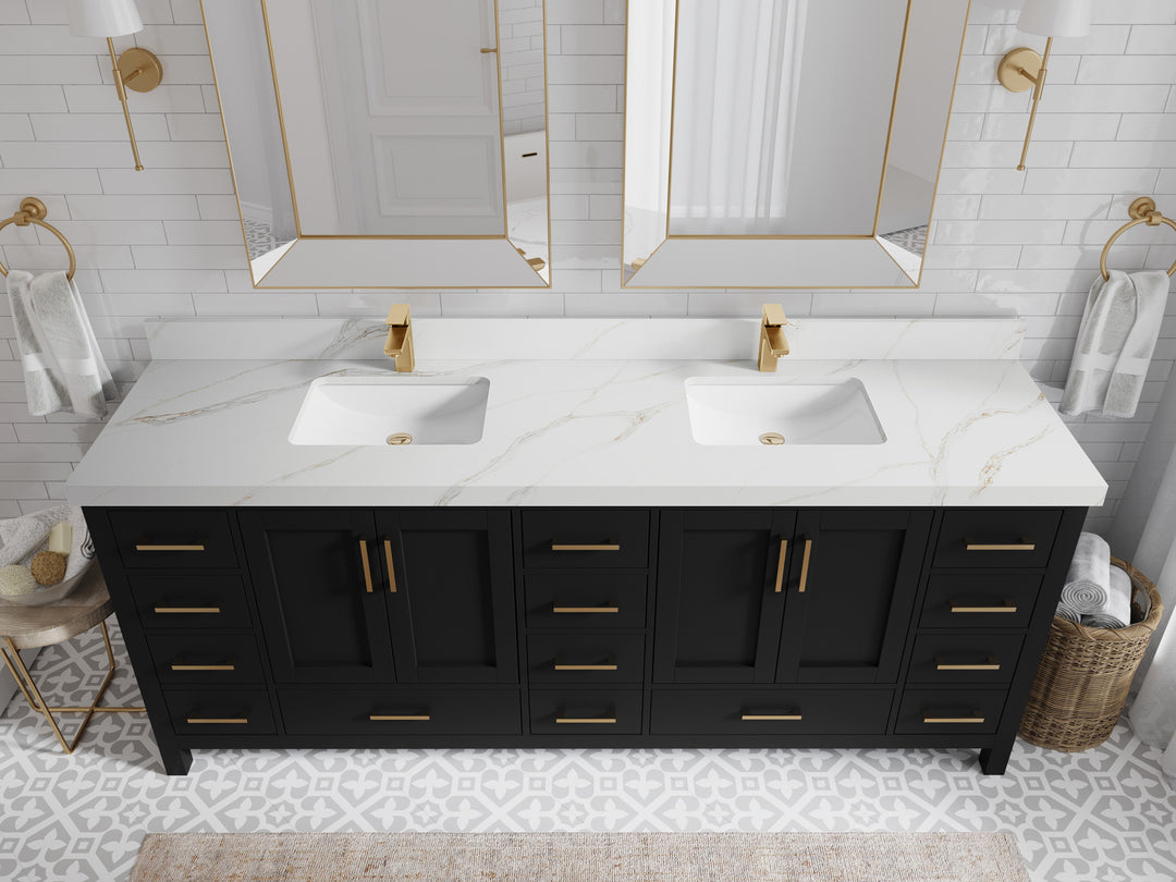 Malibu 84 in. W x 22 in. D Double Sink Bathroom Vanity