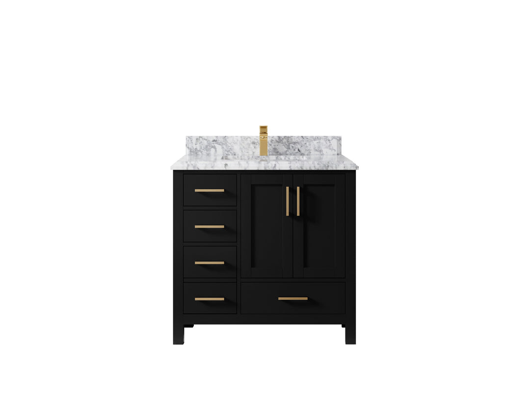 Malibu 36 in. W x 22 in. D Bathroom Vanity Center Sink 2