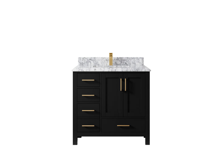 Malibu 36 in. W x 22 in. D Bathroom Vanity Center Sink 2 - photo 45