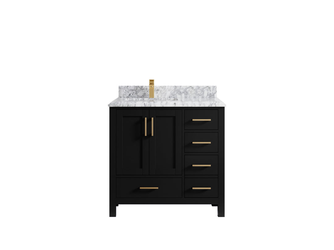 Malibu 36 in. W x 22 in. D Bathroom Vanity Center Sink
