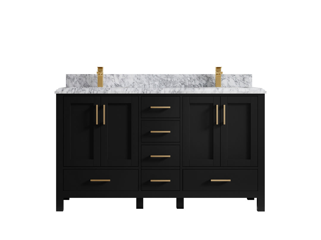 Malibu 60 in. W x 22 in. D Double Sink Bathroom Vanity