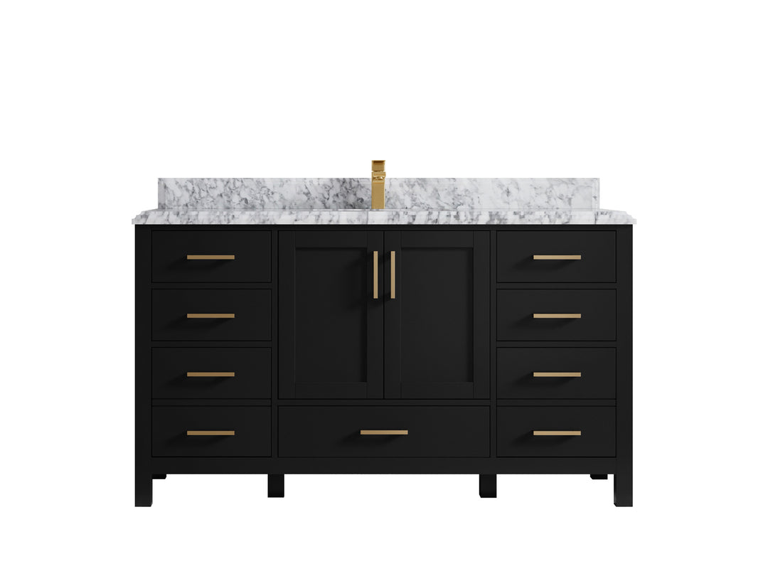 Malibu 60 in. W x 22 in. D Single Sink Bathroom Vanity