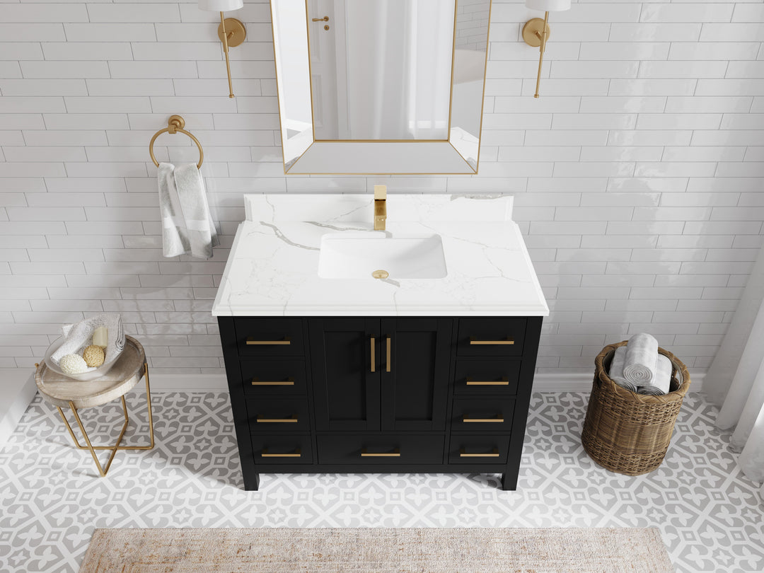 Malibu 42 in. W x 22 in. D Single Sink Bathroom Vanity