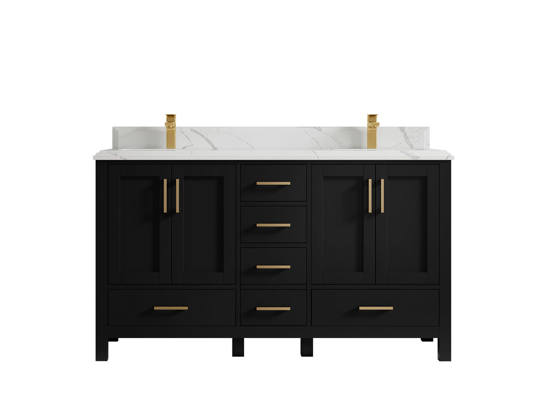 Malibu 60 in. W x 22 in. D Double Sink Bathroom Vanity