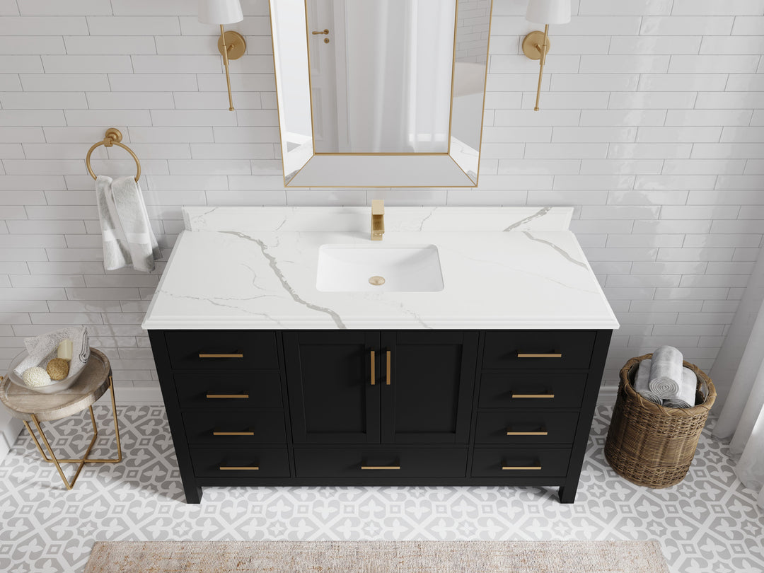 Malibu 60 in. W x 22 in. D Single Sink Bathroom Vanity