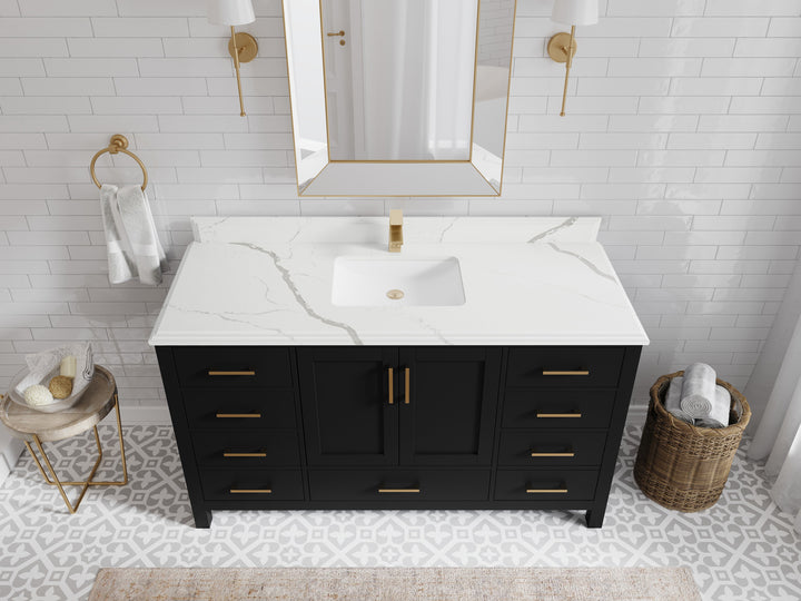 Malibu 60 in. W x 22 in. D Single Sink Bathroom Vanity - photo 24