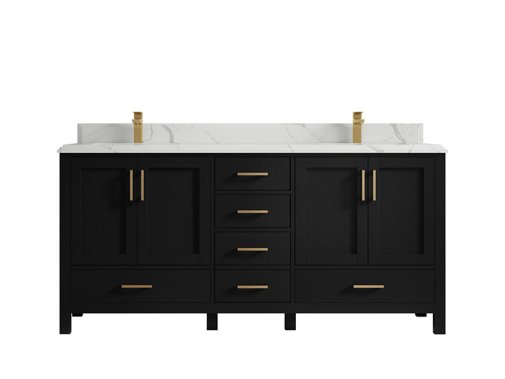 Malibu 72 in. W x 22 in. D Double Sink Bathroom Vanity - photo 24