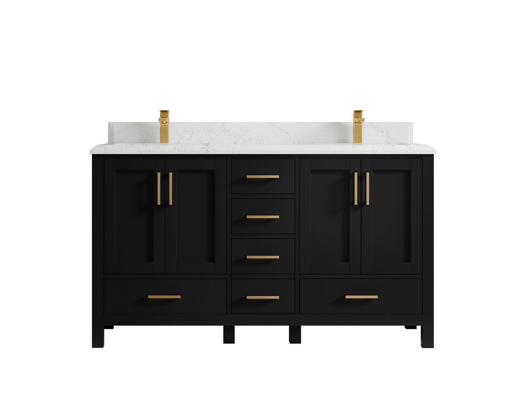 Malibu 60 in. W x 22 in. D Double Sink Bathroom Vanity