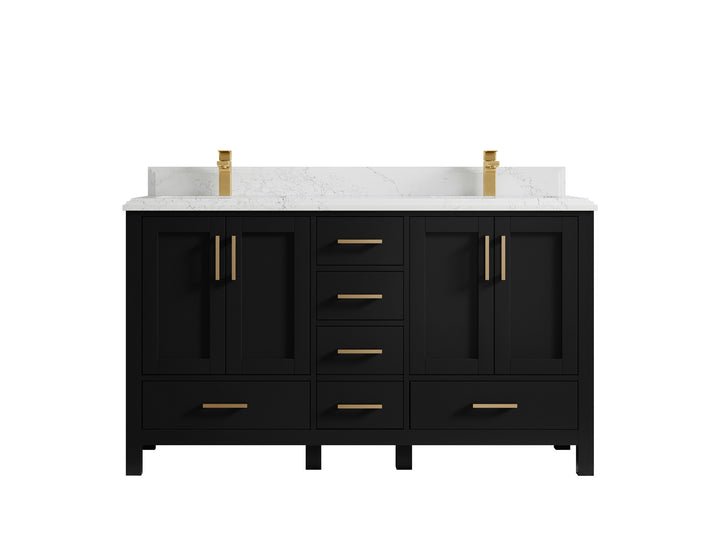 Malibu 60 in. W x 22 in. D Double Sink Bathroom Vanity - photo 27