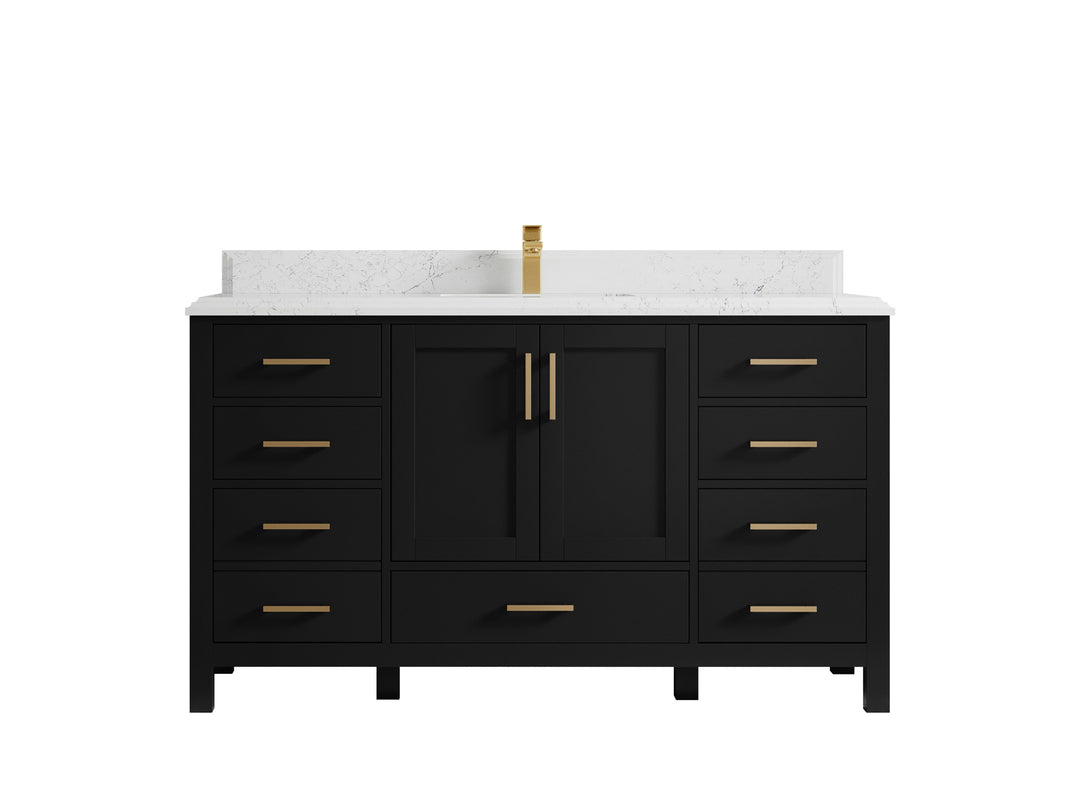 Malibu 60 in. W x 22 in. D Single Sink Bathroom Vanity
