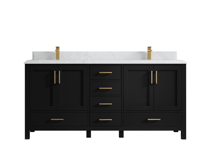 Malibu 72 in. W x 22 in. D Double Sink Bathroom Vanity - photo 26