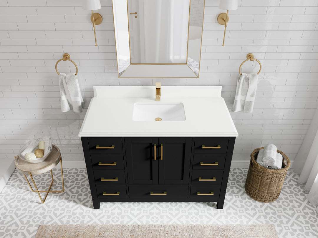 Malibu 48 in. W x 22 in. D Single Sink Bathroom Vanity