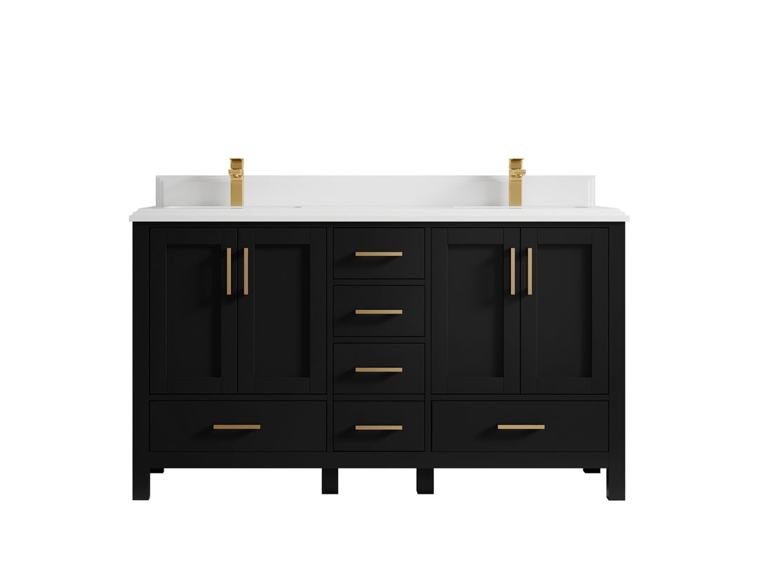 Malibu 60 in. W x 22 in. D Double Sink Bathroom Vanity