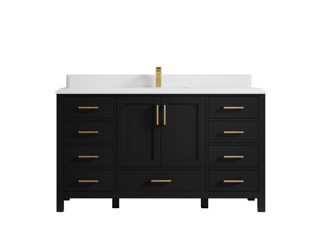 Malibu 60 in. W x 22 in. D Single Sink Bathroom Vanity
