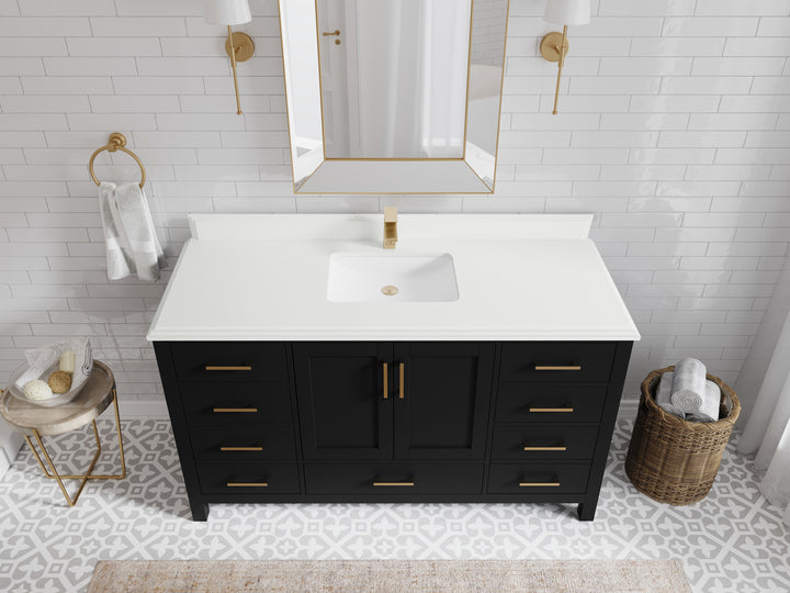 Malibu 60 in. W x 22 in. D Single Sink Bathroom Vanity - photo 28