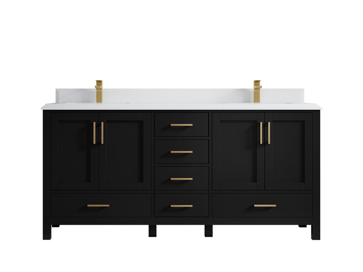 Malibu 72 in. W x 22 in. D Double Sink Bathroom Vanity - photo 28