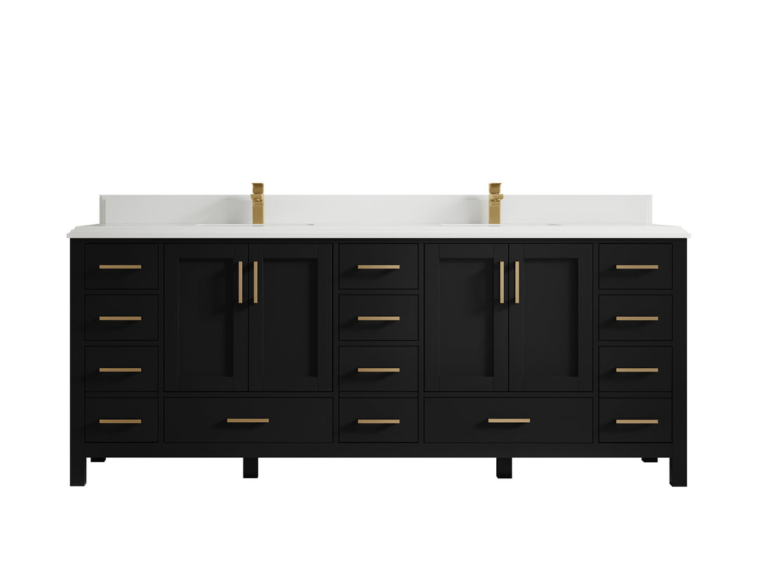 Malibu 84 in. W x 22 in. D Double Sink Bathroom Vanity